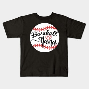 Proud Baseball Nana Kids T-Shirt